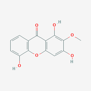 molecular formula C14H10O6 B044748 1,3,5-Trihydroxy-2-methoxyxanthen-9-one CAS No. 34211-53-5