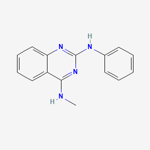 molecular formula C15H14N4 B4475272 N4-Methyl-N2-phenylquinazoline-2,4-diamine 