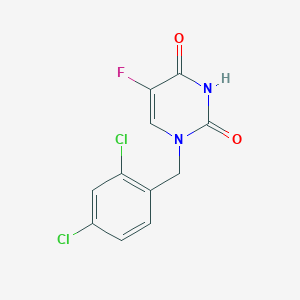 molecular formula C11H7Cl2FN2O2 B044753 1-(2,4-Dichlorobenzyl)-5-fluorouracil CAS No. 125111-05-9