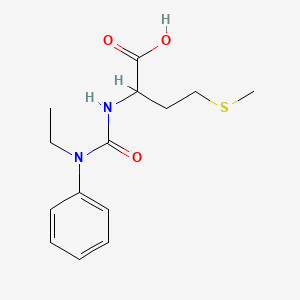 molecular formula C14H20N2O3S B4475300 N-{[ethyl(phenyl)amino]carbonyl}methionine 