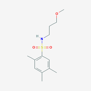 molecular formula C13H21NO3S B4475380 N-(3-Methoxy-propyl)-2,4,5-trimethyl-benzenesulfonamide 