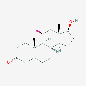molecular formula C19H29FO2 B044755 (11beta,17beta)-11-Fluoro-17-hydroxyandrostan-3-one CAS No. 111984-12-4