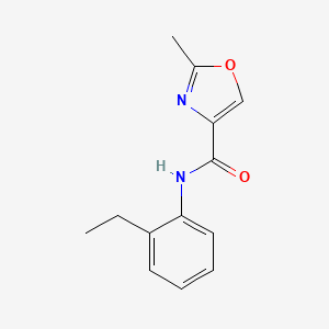 molecular formula C13H14N2O2 B4476037 N-(2-ethylphenyl)-2-methyl-1,3-oxazole-4-carboxamide 