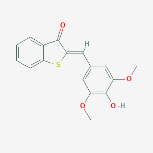 B447607 2-(4-hydroxy-3,5-dimethoxybenzylidene)-1-benzothiophen-3(2H)-one CAS No. 5659-88-1