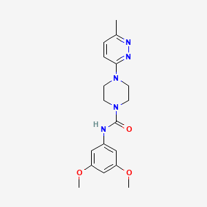 molecular formula C18H23N5O3 B4476451 N-(3,5-dimethoxyphenyl)-4-(6-methyl-3-pyridazinyl)-1-piperazinecarboxamide 