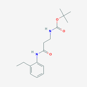 molecular formula C16H24N2O3 B4476882 tert-butyl {3-[(2-ethylphenyl)amino]-3-oxopropyl}carbamate 