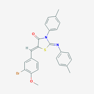 5-(3-Bromo-4-methoxybenzylidene)-3-(4-methylphenyl)-2-[(4-methylphenyl)imino]-1,3-thiazolidin-4-one