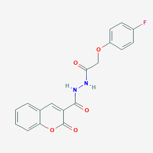 N'-[(4-fluorophenoxy)acetyl]-2-oxo-2H-chromene-3-carbohydrazide