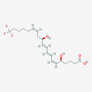 molecular formula C20H29F3O4 B044770 20-trifluoro Leukotriene B4 CAS No. 115178-97-7