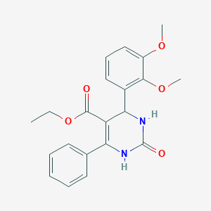 Ethyl 4-(2,3-dimethoxyphenyl)-2-oxo-6-phenyl-1,2,3,4-tetrahydro-5-pyrimidinecarboxylate