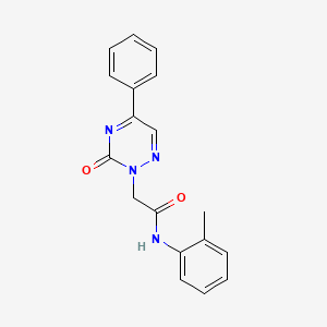 molecular formula C18H16N4O2 B4477269 N-(2-methylphenyl)-2-(3-oxo-5-phenyl-1,2,4-triazin-2(3H)-yl)acetamide 