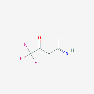 molecular formula C5H6F3NO B044773 1,1,1-Trifluoro-4-imino-2-pentanone CAS No. 125288-26-8