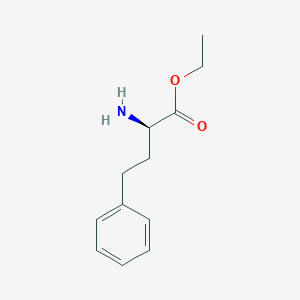 molecular formula C12H17NO2 B044776 (R)-ethyl2-amino-4-phenylbutanoate CAS No. 124044-66-2