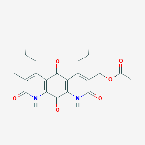 3-[(Acetyloxy)methyl]-7-methyl-4,6-dipropylpyrido[3,2-g]quinoline-2,5,8,10(1H,9H)-tetrone