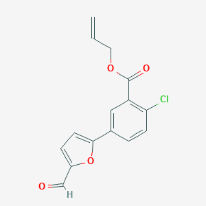 molecular formula C15H11ClO4 B447827 Allyl 2-chloro-5-(5-formyl-2-furyl)benzoate 