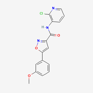 molecular formula C16H12ClN3O3 B4479013 N-(2-chloropyridin-3-yl)-5-(3-methoxyphenyl)-1,2-oxazole-3-carboxamide 