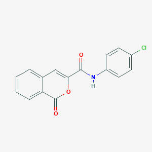 molecular formula C16H10ClNO3 B447914 N-(4-chlorophenyl)-1-oxo-1H-isochromene-3-carboxamide 