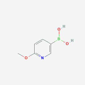 molecular formula C6H8BNO3 B044794 2-Methoxypyridine-5-boronic acid CAS No. 163105-89-3
