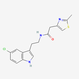 molecular formula C16H16ClN3OS B4479510 N-[2-(5-chloro-1H-indol-3-yl)ethyl]-2-(2-methyl-1,3-thiazol-4-yl)acetamide 