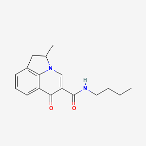 molecular formula C17H20N2O2 B4479679 N-butyl-2-methyl-6-oxo-1,2-dihydro-6H-pyrrolo[3,2,1-ij]quinoline-5-carboxamide 