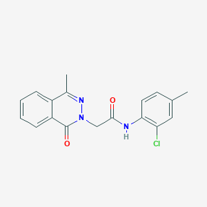 molecular formula C18H16ClN3O2 B4479688 N-(2-chloro-4-methylphenyl)-2-(4-methyl-1-oxo-2(1H)-phthalazinyl)acetamide 
