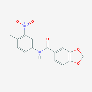 molecular formula C15H12N2O5 B447984 N-(4-methyl-3-nitrophenyl)-1,3-benzodioxole-5-carboxamide 