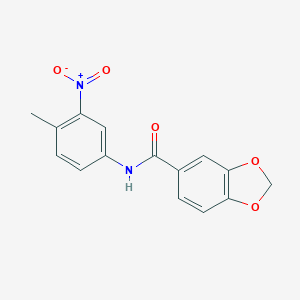 N-(4-methyl-3-nitrophenyl)-1,3-benzodioxole-5-carboxamide