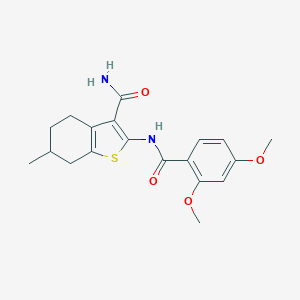 2-[(2,4-Dimethoxybenzoyl)amino]-6-methyl-4,5,6,7-tetrahydro-1-benzothiophene-3-carboxamide