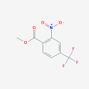 molecular formula C9H6F3NO4 B044799 Methyl 2-nitro-4-(trifluoromethyl)benzoate CAS No. 228418-45-9