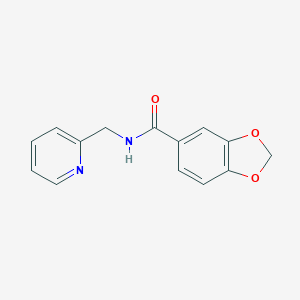 N-(2-pyridylmethyl)-1,3-benzodioxole-5-carboxamide
