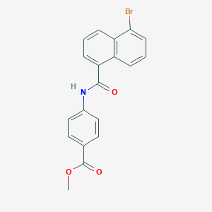 Methyl 4-[(5-bromo-1-naphthoyl)amino]benzoate
