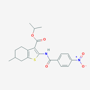 Isopropyl 2-({4-nitrobenzoyl}amino)-6-methyl-4,5,6,7-tetrahydro-1-benzothiophene-3-carboxylate