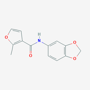 N-(1,3-benzodioxol-5-yl)-2-methylfuran-3-carboxamide