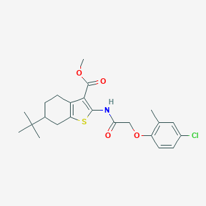Methyl 6-tert-butyl-2-{[(4-chloro-2-methylphenoxy)acetyl]amino}-4,5,6,7-tetrahydro-1-benzothiophene-3-carboxylate
