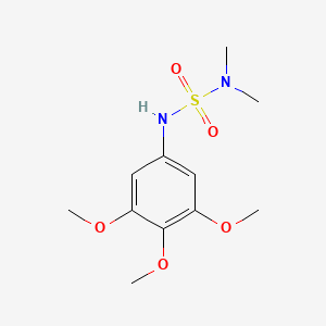 molecular formula C11H18N2O5S B4480091 N,N-dimethyl-N'-(3,4,5-trimethoxyphenyl)sulfamide 