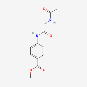 molecular formula C12H14N2O4 B4480092 methyl 4-[(N-acetylglycyl)amino]benzoate 