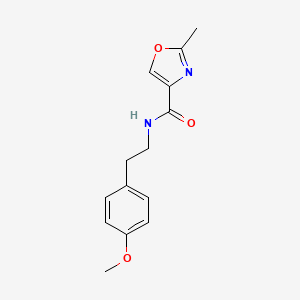 molecular formula C14H16N2O3 B4480287 N-[2-(4-methoxyphenyl)ethyl]-2-methyl-1,3-oxazole-4-carboxamide 