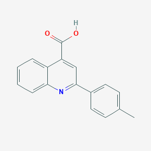 molecular formula C17H12NO2- B448063 2-(4-Methylphenyl)quinoline-4-carboxylic acid CAS No. 20389-05-3