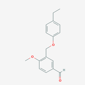 3-[(4-Ethylphenoxy)methyl]-4-methoxybenzaldehyde