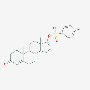 molecular formula C₂₆H₃₄O₄S B044807 (10,13-Dimethyl-3-oxo-1,2,6,7,8,9,11,12,14,15,16,17-dodecahydrocyclopenta[a]phenanthren-17-yl) 4-methylbenzenesulfonate CAS No. 1255-57-8
