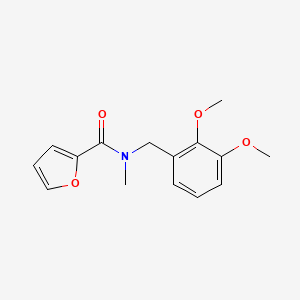 molecular formula C15H17NO4 B4480723 N-(2,3-dimethoxybenzyl)-N-methyl-2-furamide 