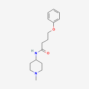 molecular formula C16H24N2O2 B4480737 N-(1-methyl-4-piperidinyl)-4-phenoxybutanamide 