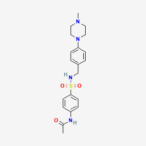 molecular formula C20H26N4O3S B4480746 N-[4-({[4-(4-METHYLPIPERAZIN-1-YL)PHENYL]METHYL}SULFAMOYL)PHENYL]ACETAMIDE 