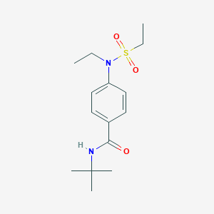 molecular formula C15H24N2O3S B4480894 N-TERT-BUTYL-4-(N-ETHYLETHANESULFONAMIDO)BENZAMIDE 