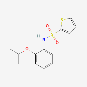 molecular formula C13H15NO3S2 B4481020 N-[2-(propan-2-yloxy)phenyl]thiophene-2-sulfonamide 
