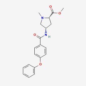 molecular formula C20H22N2O4 B4481046 methyl (2S,4S)-1-methyl-4-[(4-phenoxybenzoyl)amino]pyrrolidine-2-carboxylate 