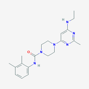 molecular formula C20H28N6O B4481051 N-(2,3-dimethylphenyl)-4-[6-(ethylamino)-2-methyl-4-pyrimidinyl]-1-piperazinecarboxamide 