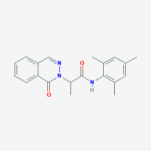 molecular formula C20H21N3O2 B4481128 N-mesityl-2-(1-oxo-2(1H)-phthalazinyl)propanamide 