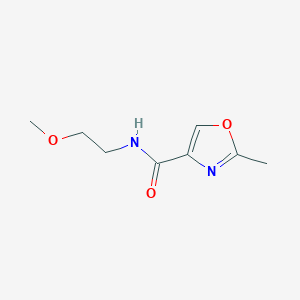 molecular formula C8H12N2O3 B4481256 N-(2-methoxyethyl)-2-methyl-1,3-oxazole-4-carboxamide 