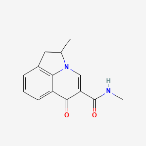 molecular formula C14H14N2O2 B4481289 N,2-dimethyl-6-oxo-1,2-dihydro-6H-pyrrolo[3,2,1-ij]quinoline-5-carboxamide 